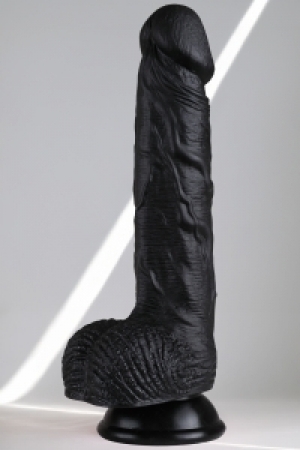 21 cm Zenci Silikon Gerçekçi Dildo