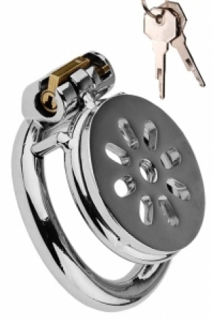 Flat Paslanmaz Çelik Sissy Chastity Cage