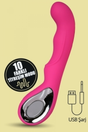 Premium Silikon Güçlü Titreşimli Masaj Vibratörü Soft Kadifemsi Doku USB Şarjlı G Noktası Uyarıcı Kl