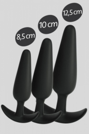 Yüksek Kalite Anal Alıştırıcı Plug Set 3 Farklı Boy Başlangıç Plug