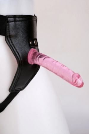 Yumuşak Jel 14cm Strapon Pembe Küçük İnce Belden Bağlamalı Dildo Ufak Penis