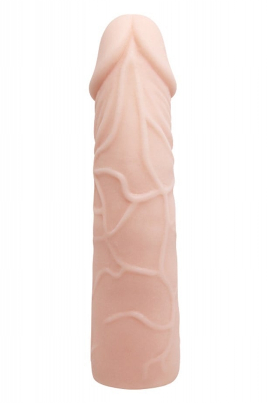 6cm dolgulu damarlı ekstra uzun penis kılıfı