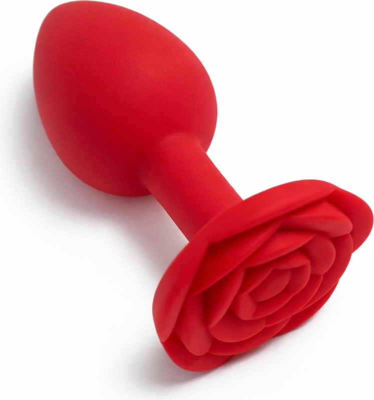 Büyük boy silikon 10cm gül tasarım anal plug açıcı alıştırıcı genişletici yumuşa