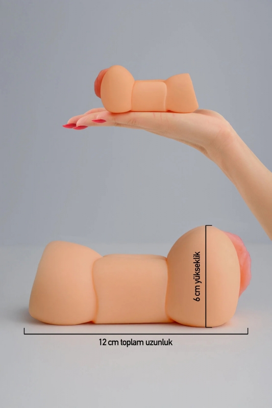 Gerçek ten dokusunda silikon realistik suni vajina cep tipi yapay mastürbatör