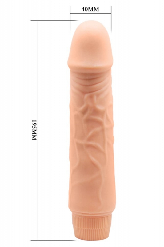 Güçlü titreşimli 19,5 cm realistik titreşimli vibratör