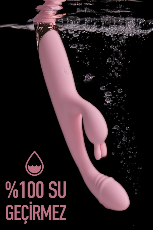 Güçlü titreşimli silikon 10 modlu çift titreşim motorlu vibratör g noktası ve kl