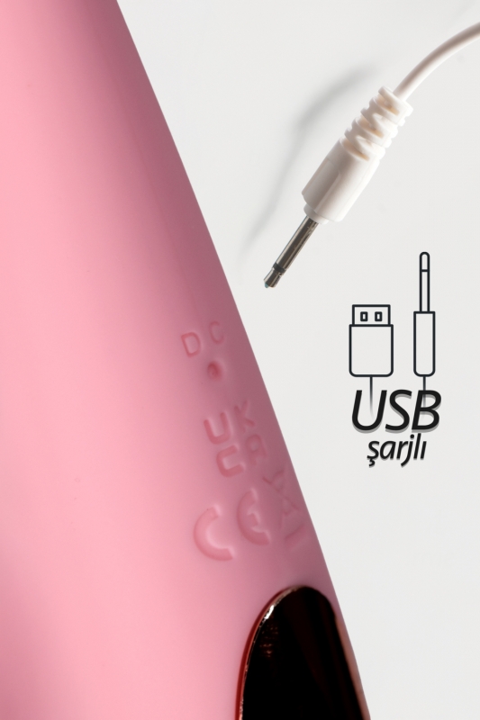 Güçlü titreşimli silikon 10 modlu çift titreşim motorlu vibratör g noktası ve kl