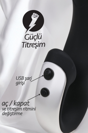 Klitoris ve g noktası uyarıcı güçlü titreşimli vibratör silikon masaj vibratörü