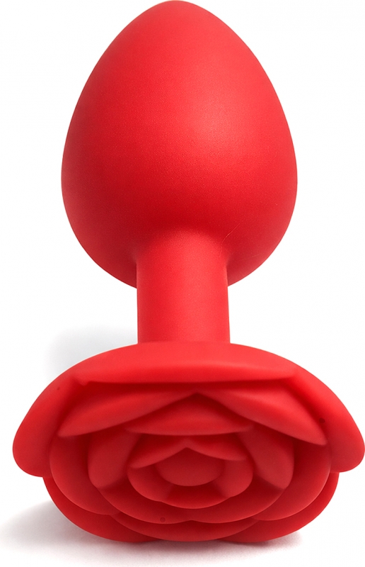 Küçük boy silikon 7cm gül tasarım anal plug açıcı alıştırıcı fantezi yumuşak anü