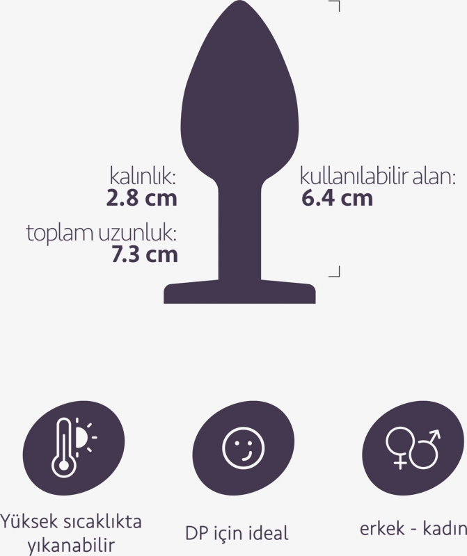 Küçük boy silikon 7cm gül tasarım anal plug açıcı alıştırıcı fantezi yumuşak anü