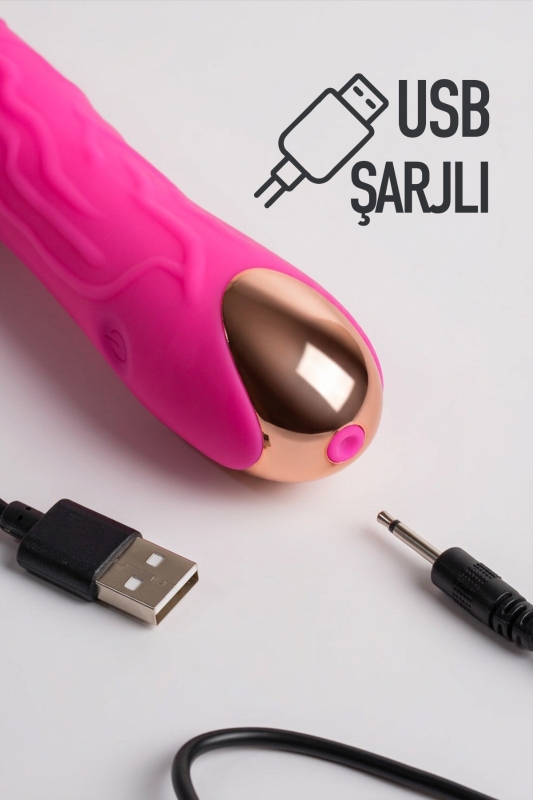 Premium silikon 20 titreşim modlu şarjlı su geçirmez ultra sessiz vibratör