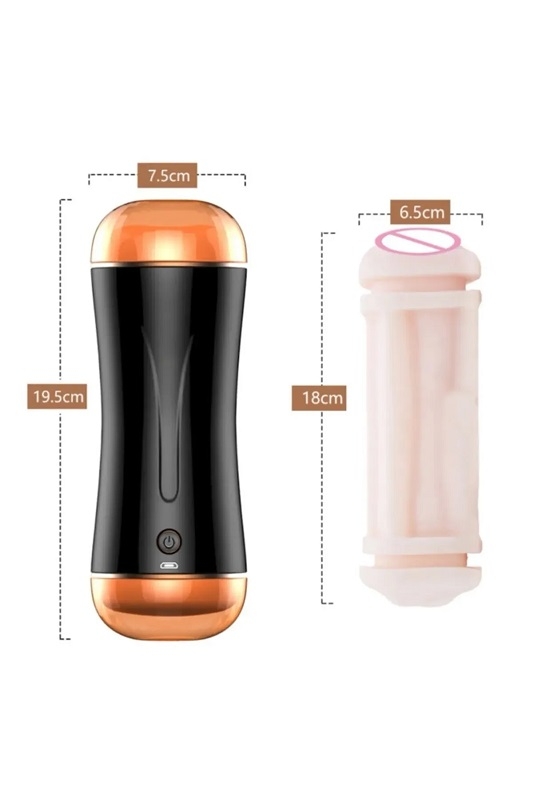 Titreşimli anal ve vajinal çift işlevli usb şarjlı ses ve titreşim fonksiyonlu r