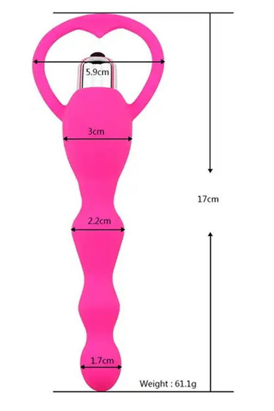 Titreşimli boğumlu anal plug