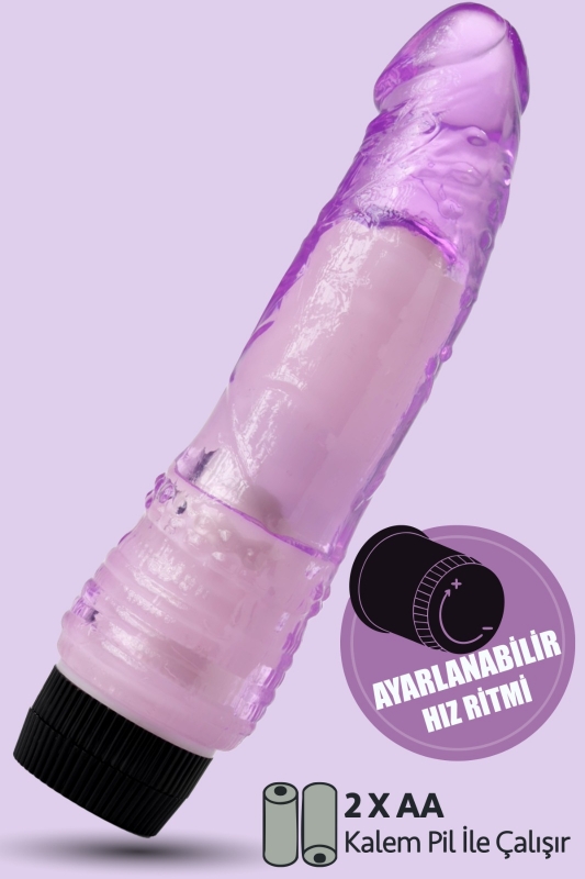 Titreşimli mor renk g noktası uyarıcı vibratör anal vajinal