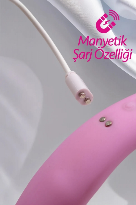 Titreşimli ve 360° dönen dil darbeleri ile uyarıcı vibratör klitoris ve g noktas