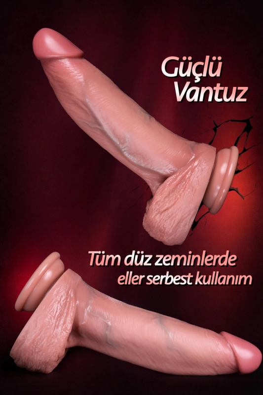 Ultra gerçekçi et dokulu çift katmanlı yumuşak büyük ve kalın 23 cm realistik ya