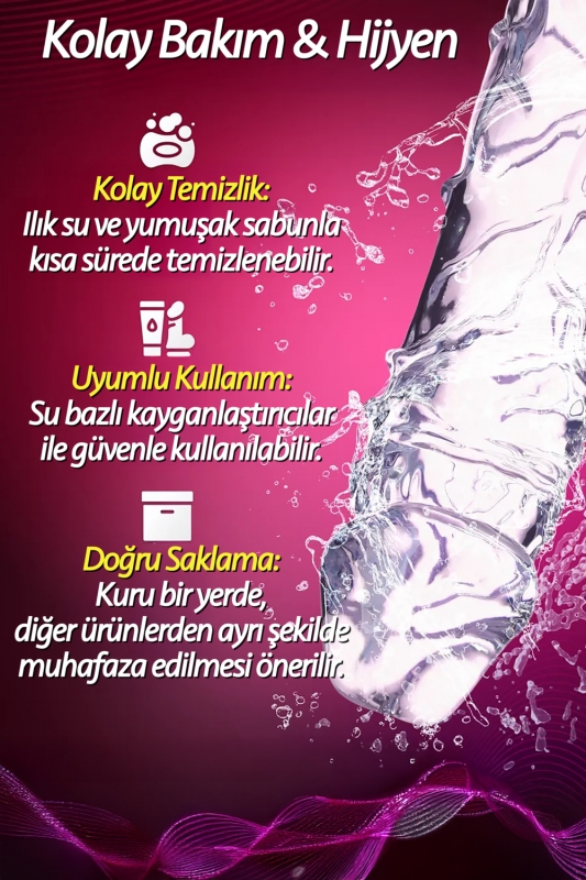 Ultra yumuşak şeffaf 18 cm gerçekçi penis realistik jel dokuda yumurtalıksız ana