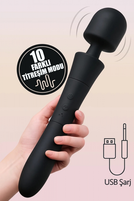 Xxl büyük boy 34 cm güçlü titreşimli vibratör klitoral orgazm vibratörü